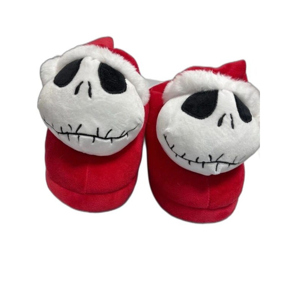 Disney Nightmare Before Christmas Jack Skellington Santa Slippers New with Tags
